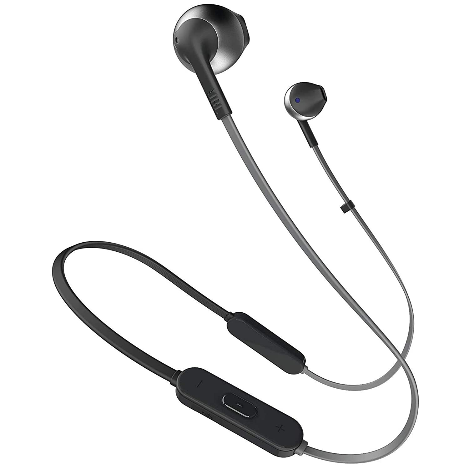 JBL T205BT by Harman (Pure Bass Wireless Bluetooth Metal in Ear Neckband Headphones with Mic)